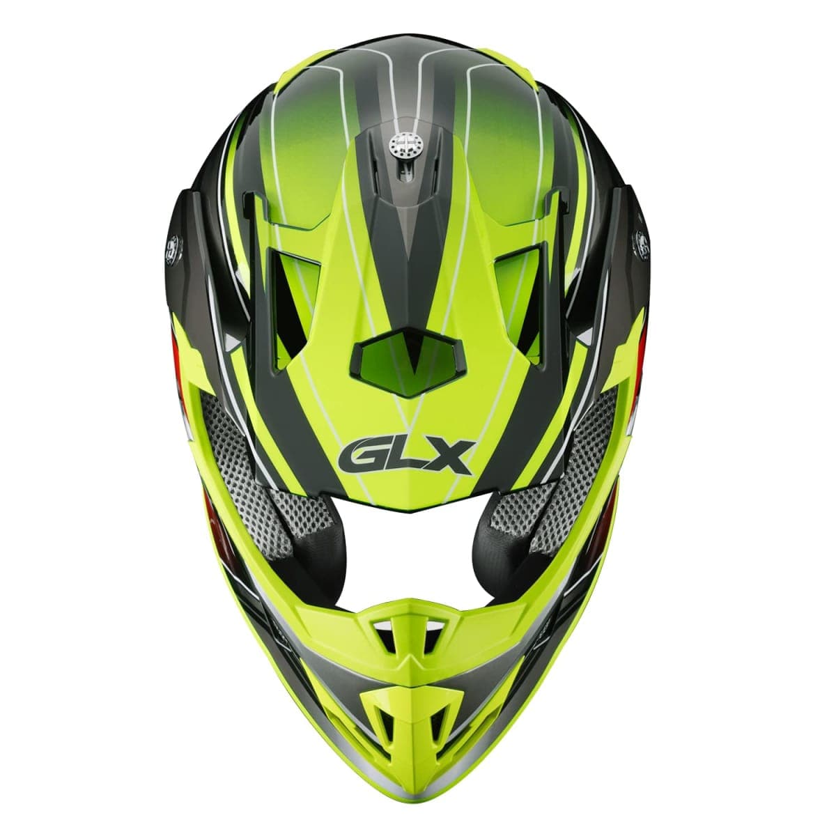 GLX GX23 Dirt Bike Off-Road Motocross ATV Motorcycle Helmet for Men Women, DOT Approved (Matte Black, X-Large) thumbnail 2