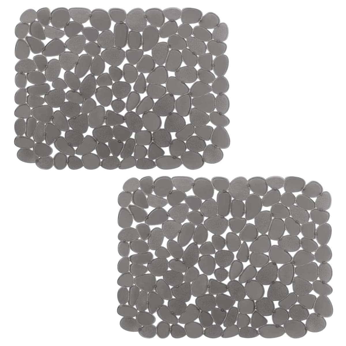 Bligli Pebble Sink Mat for Stainless Steel/Ceramic Sinks, PVC Eco-Friendly Sink Protectors for Bottom of Kitchen Sink, Dishes and Glassware, Fast Draining, 15.8 x 11.8 inch(2 Pack, Grey) — image 1