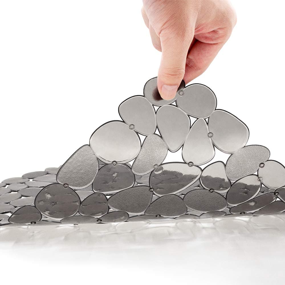 Bligli Pebble Sink Mat for Stainless Steel/Ceramic Sinks, PVC Eco-Friendly Sink Protectors for Bottom of Kitchen Sink, Dishes and Glassware, Fast Draining, 15.8 x 11.8 inch(2 Pack, Grey) thumbnail 2