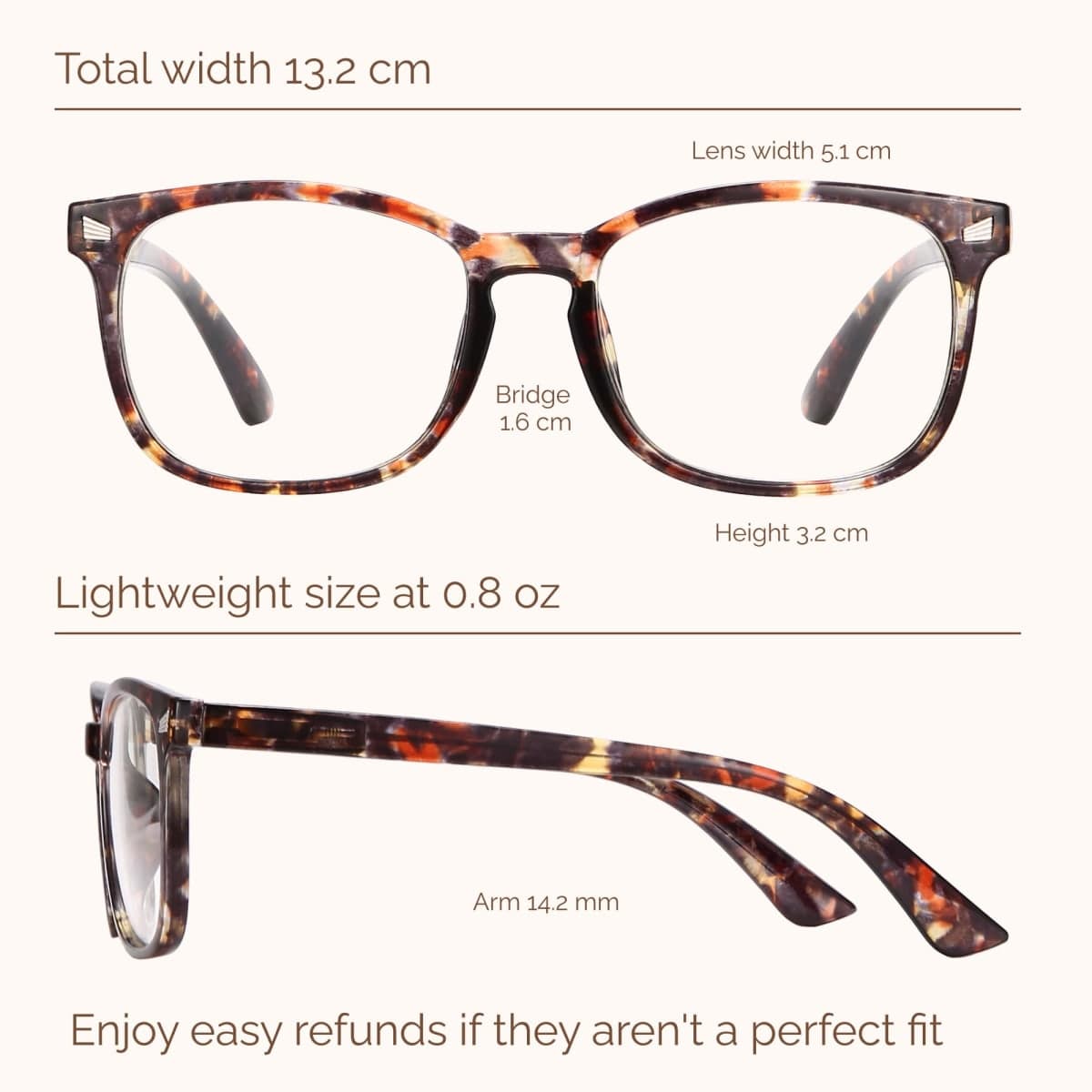 CCVOO Reading Glasses for Women/Men, Eyeglasses, Blue Light Readers for Women/Men, Computer Eye Glasses, Cheaters thumbnail 3