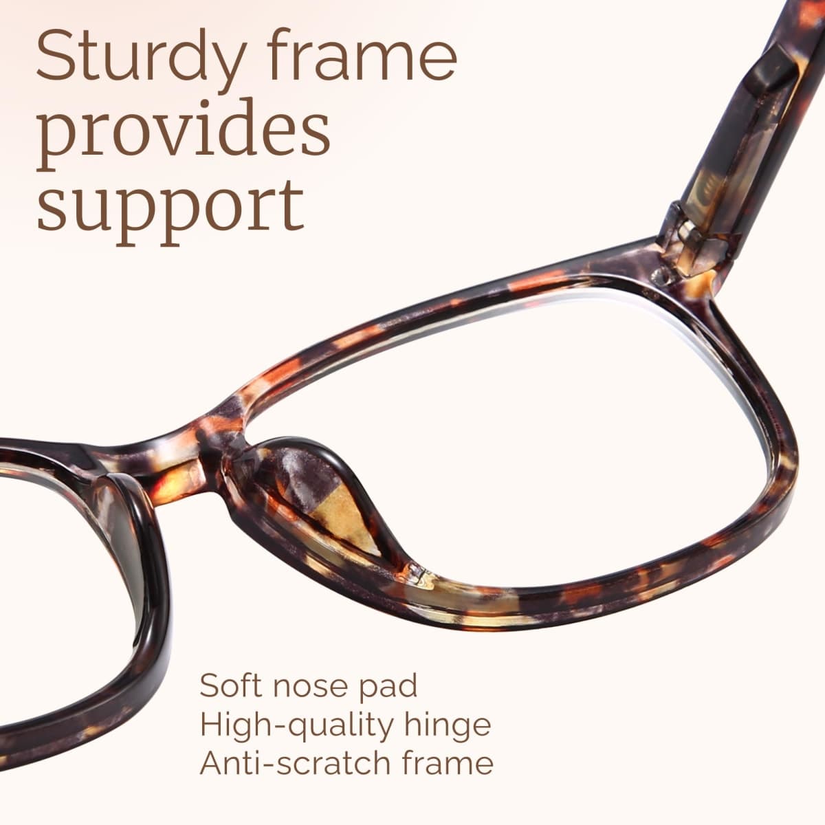 CCVOO Reading Glasses for Women/Men, Eyeglasses, Blue Light Readers for Women/Men, Computer Eye Glasses, Cheaters thumbnail 5