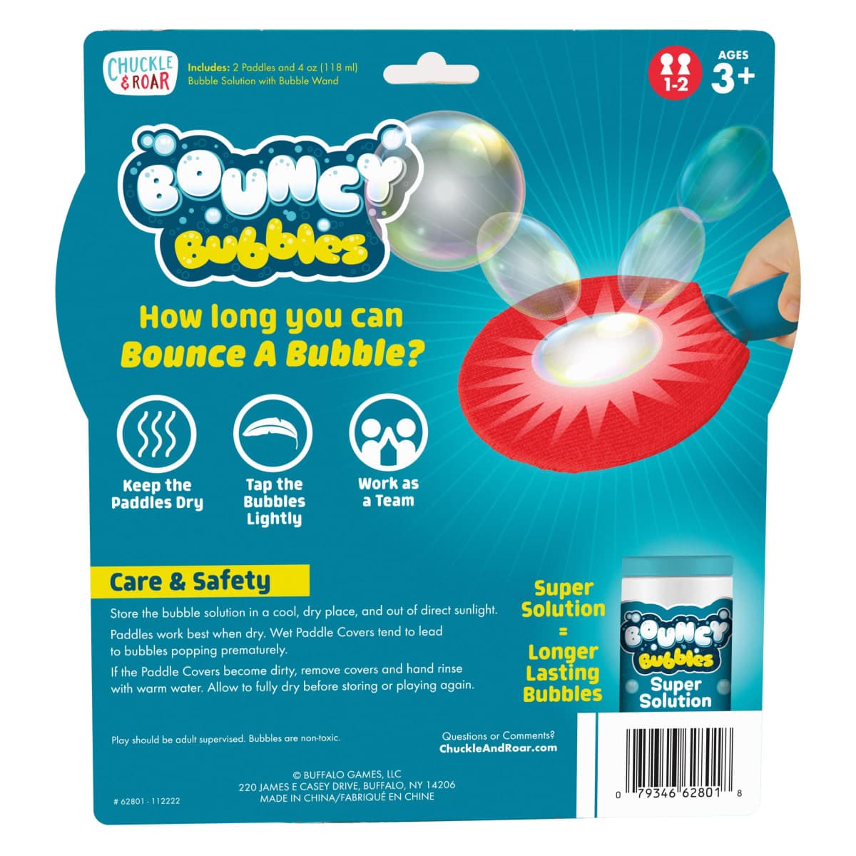Chuckle & Roar - Bouncy Bubbles - Ultra Strong and Pliable Bubbles - Fun to Hit Back and Forth - Ages 3 and Up thumbnail 4
