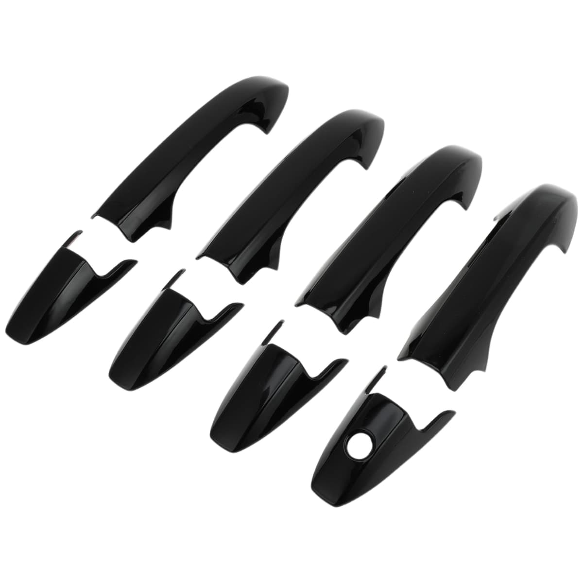HEROFFIX 1 Set Car Door Handle Cover for Honda CR-V CRV 2007-2011 Outside Gloss Black ABS — image 1