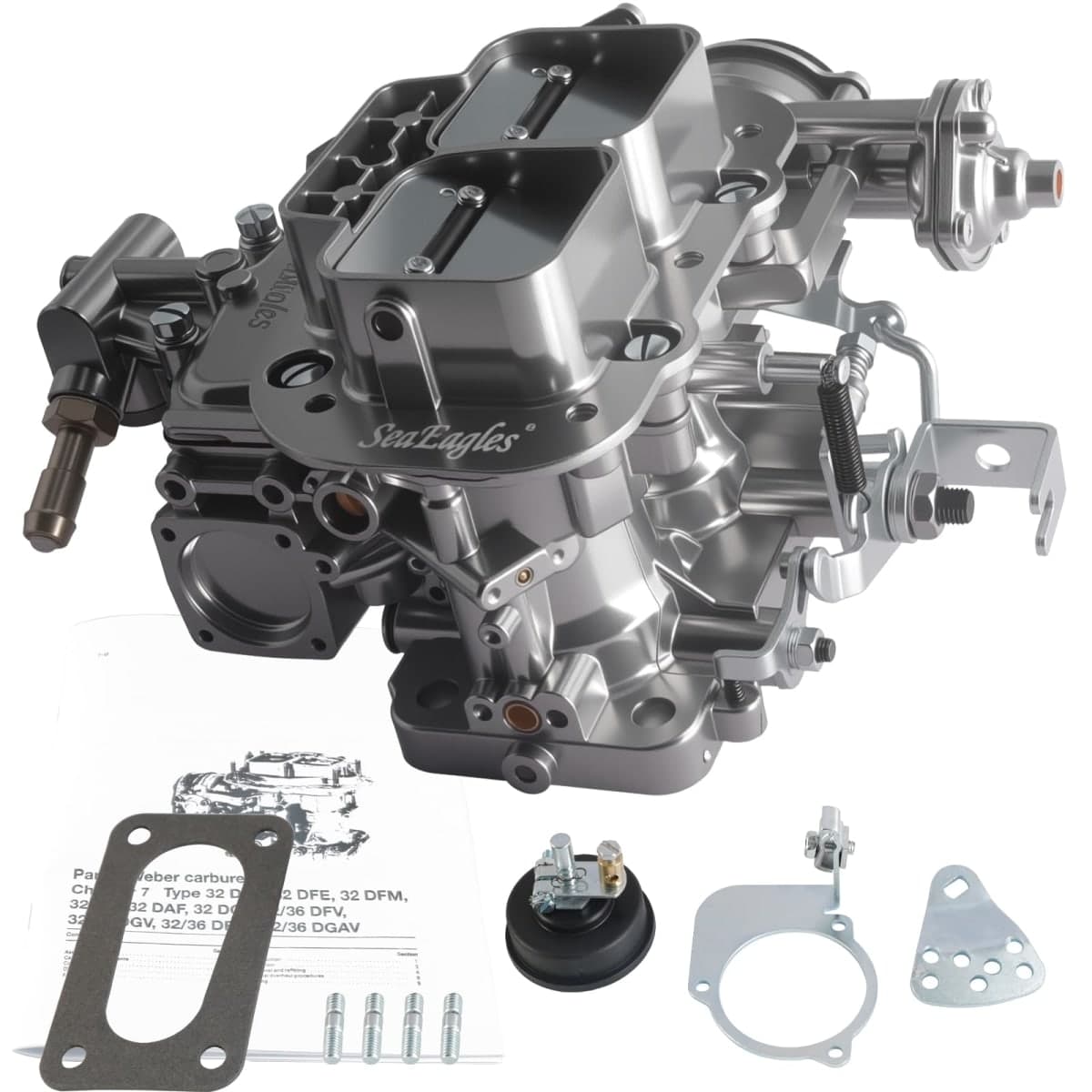 Replacement Weber 32/36 DGV DGEV Electric Choke 2 BBL Carburetor For Toyota Pickup Celica Corona 20R 22R Holley Mazda B2000 B2200 Datsun Pickup 510 610 620 710 CJ5 CJ7 CJ8 Nissan Sentra (Weber 32/36) thumbnail 2