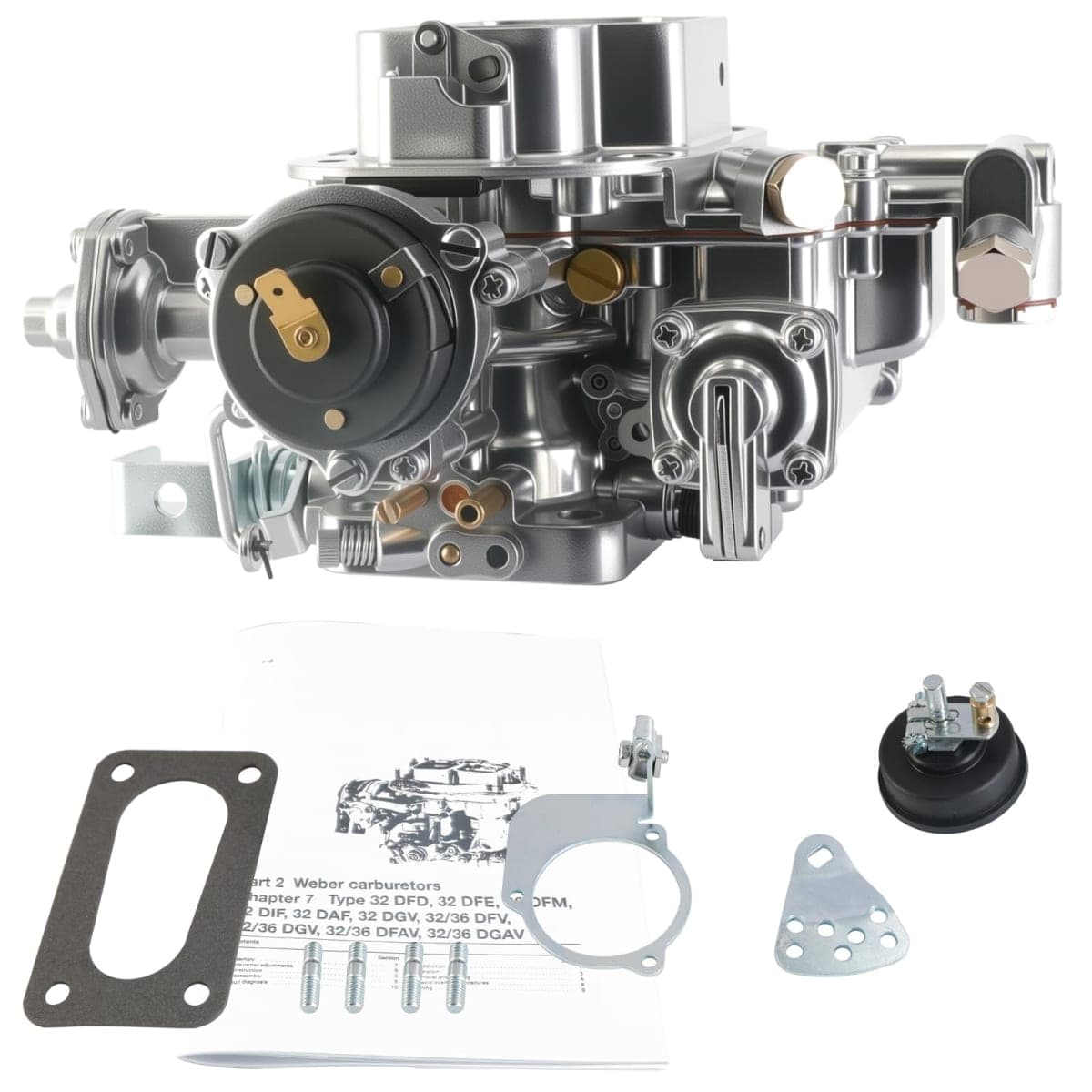 Replacement Weber 32/36 DGV DGEV Electric Choke 2 BBL Carburetor For Toyota Pickup Celica Corona 20R 22R Holley Mazda B2000 B2200 Datsun Pickup 510 610 620 710 CJ5 CJ7 CJ8 Nissan Sentra (Weber 32/36) thumbnail 3