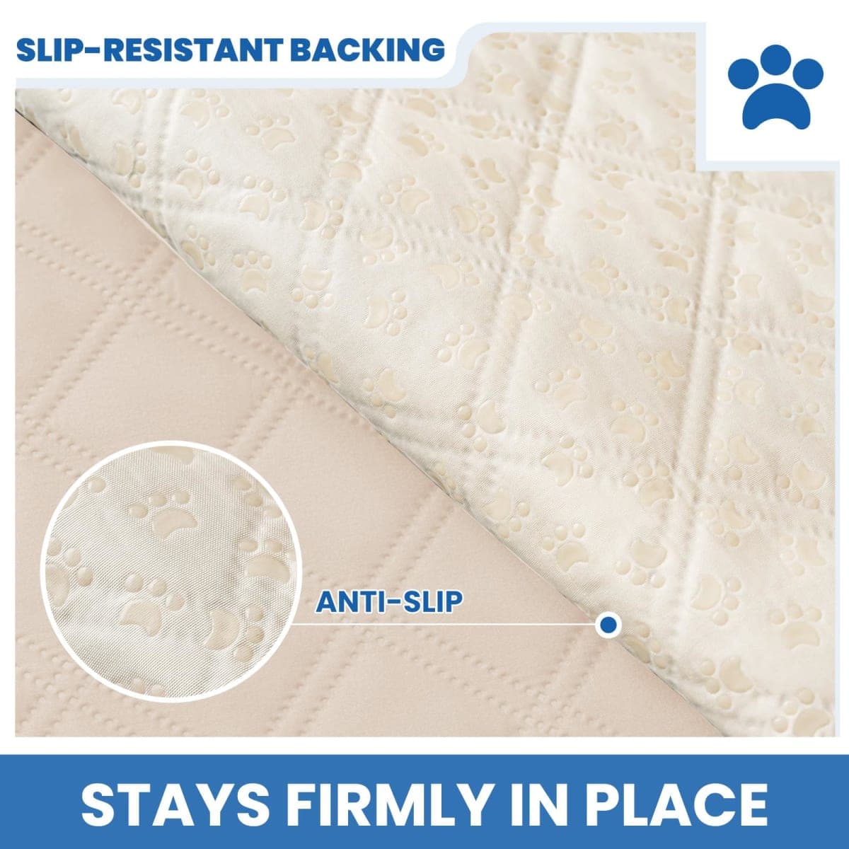 CYCMACO Waterproof Dog Blanket, Non-Slip Soft Pet Bed Cover, Couch Cover for Dogs Washable, Protects Sofa, Furniture, Crate, Car, Tear Resistant Leakproof Pet Blanket (30x70 Inch, Beige) thumbnail 3