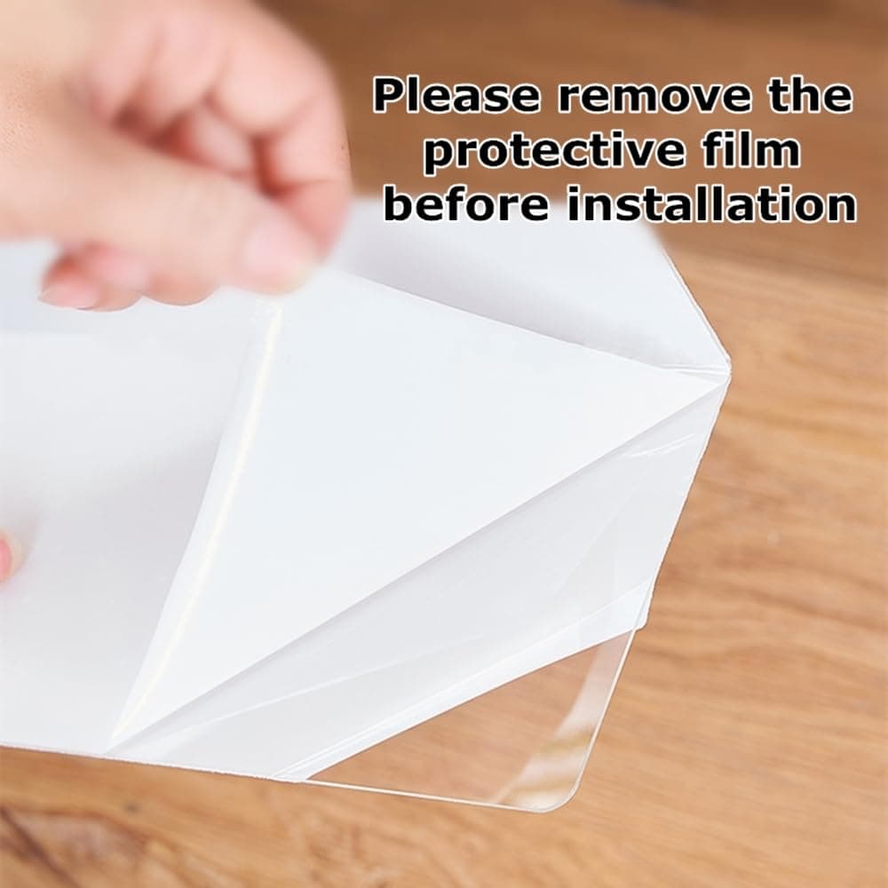 BiJun Laundry Guards for Washer and Dryer Clear Laundry Guard with Transparent Adhesive, Laundry Fence Guard Keeps Dryer Countertop Clean, Laundry Room Accessories Fits Most Washer Dryer thumbnail 5
