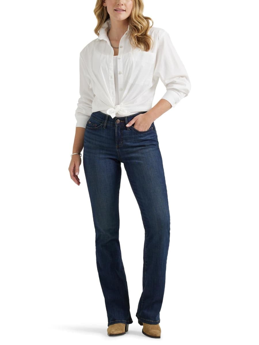 Lee Women's Flex Motion Regular Fit Bootcut Jean, Renegade, 14 Long thumbnail 2