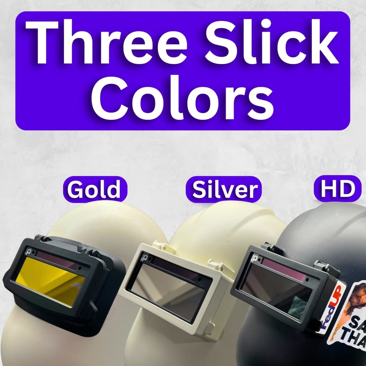 The King Single 1.0 | Shade 10 Gold Auto Darkening Welding Lens | 2" x 4 1/4" x 0.2" | Darkens Automatically And Ultra Clear | Gold Front - Deep Blue Weld View | Ridge Products Royal Series thumbnail 5