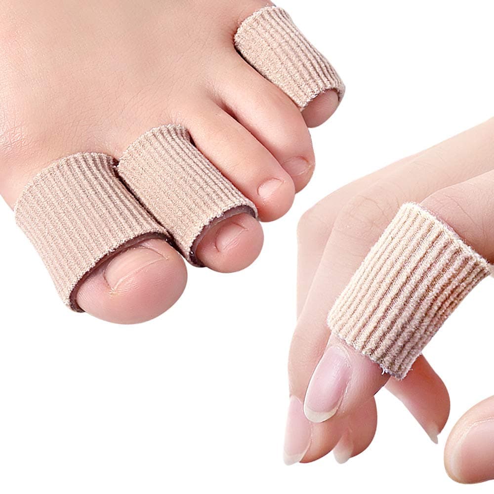 5 Pcs Toe Tubes, Toe Cushion Tube Soft Gel Corn Pads Protectors Relieve for Corns, Blisters, Calluses, Toes and Fingers Separators Protectors for Men and Women Toe Health (L (5pcs/Pack)) thumbnail 5