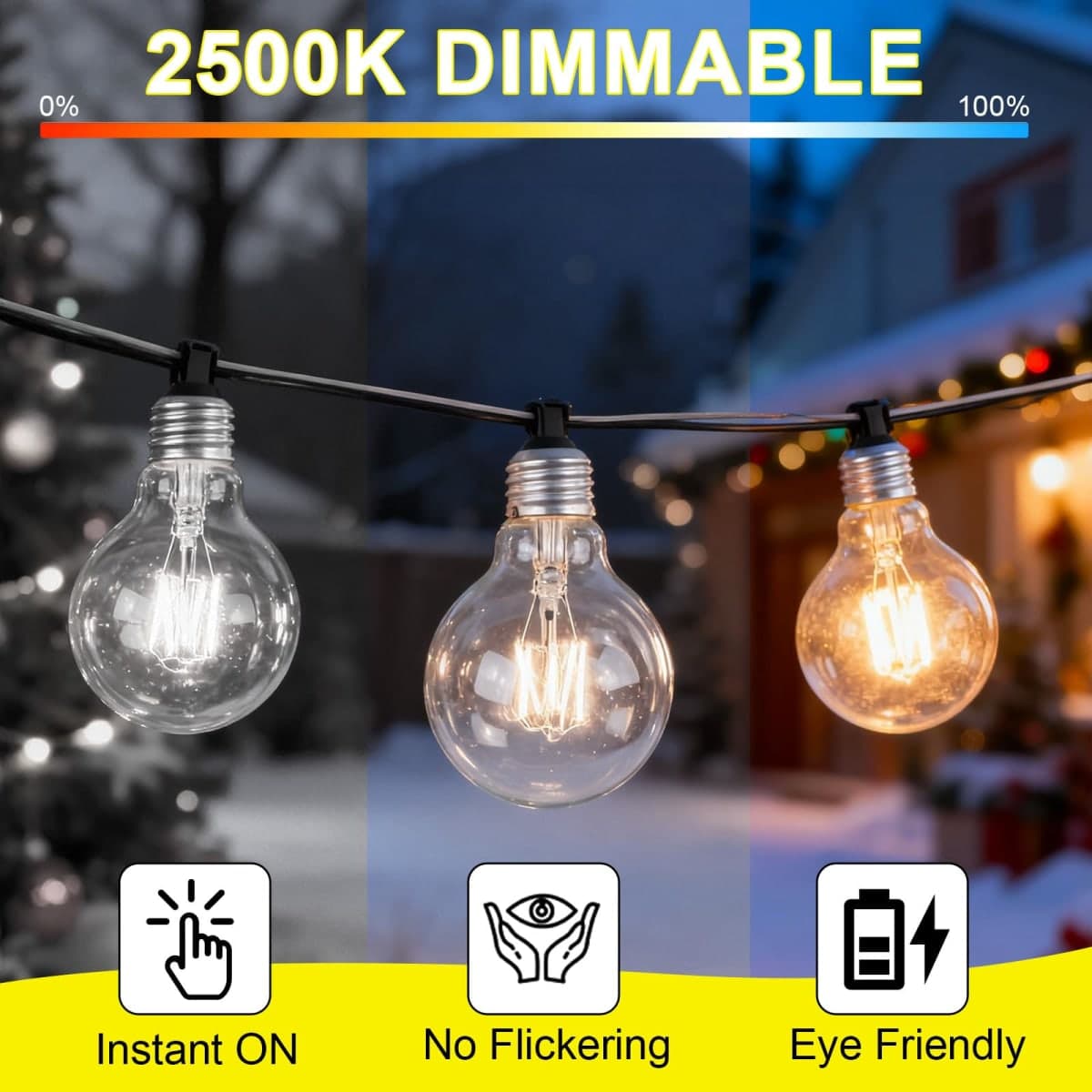RESISPA （2 Pack G25 Globe Light Bulbs – 40W Incandescent Light Bulb, G25 Double Life Globe Bulb, thumbnail 4