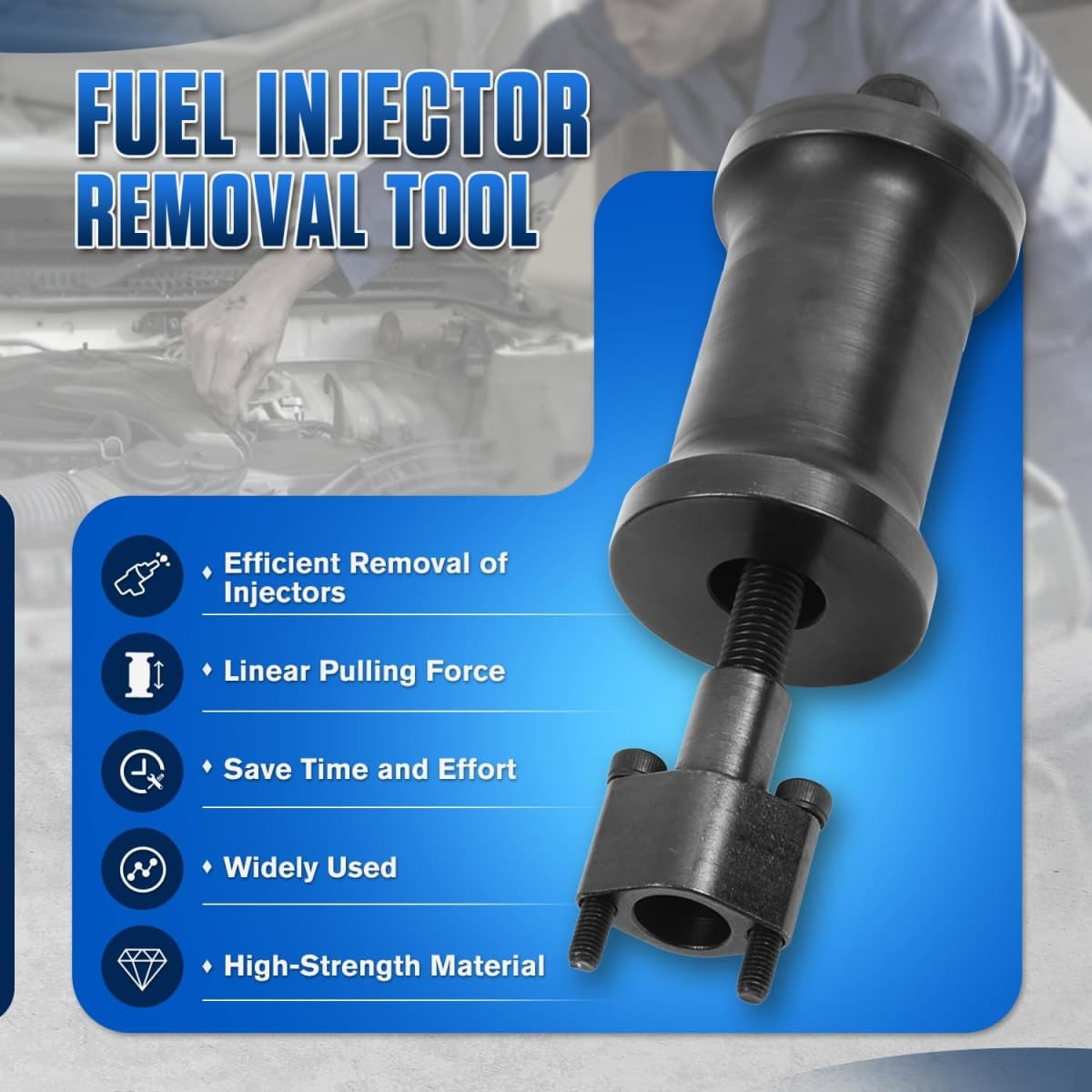 RALBIL Fuel Injector Puller and Remover Tool, High Efficiency Fuel Injector Removal Tool Compatible with MG ZS & Vauxhall/Opel 1.0L 1.4L 1.5L Gasoline Engines thumbnail 2
