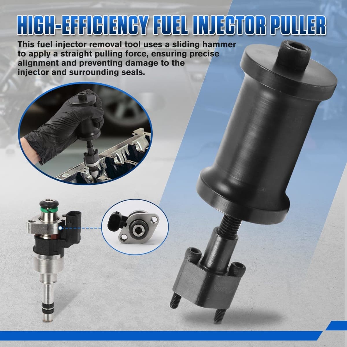 RALBIL Fuel Injector Puller and Remover Tool, High Efficiency Fuel Injector Removal Tool Compatible with MG ZS & Vauxhall/Opel 1.0L 1.4L 1.5L Gasoline Engines thumbnail 5