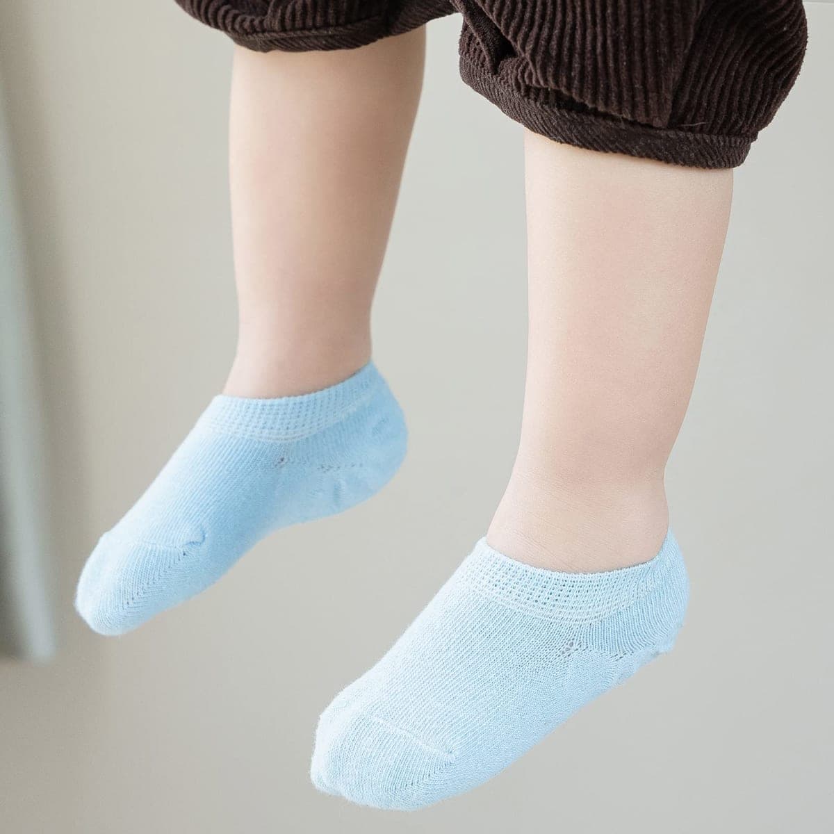 JORMATT Toddler No Show Socks Little Girls Boys Cotton Socks Anti Slip Low Cut Ankle Socks With Grips (6-12 Pairs), 6 Pairs, Black+white+grey, 3-4T thumbnail 2
