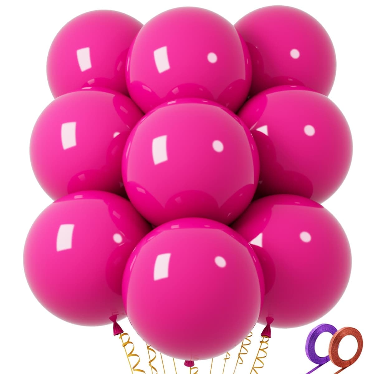 32pcs 18 Inch Big Balloons… (rose red) — image 1