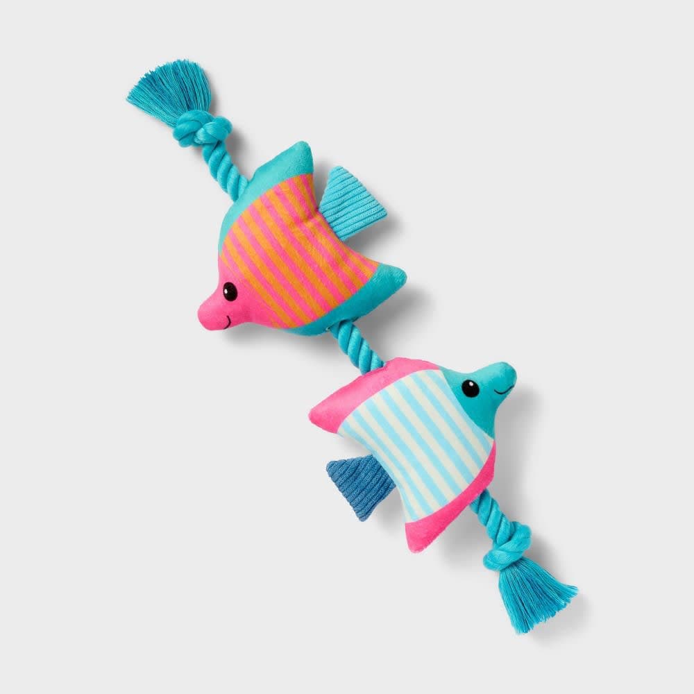 16.75" Tropical Fish Plush Rope Dog Toy - Boots & Barkley™ — image 1