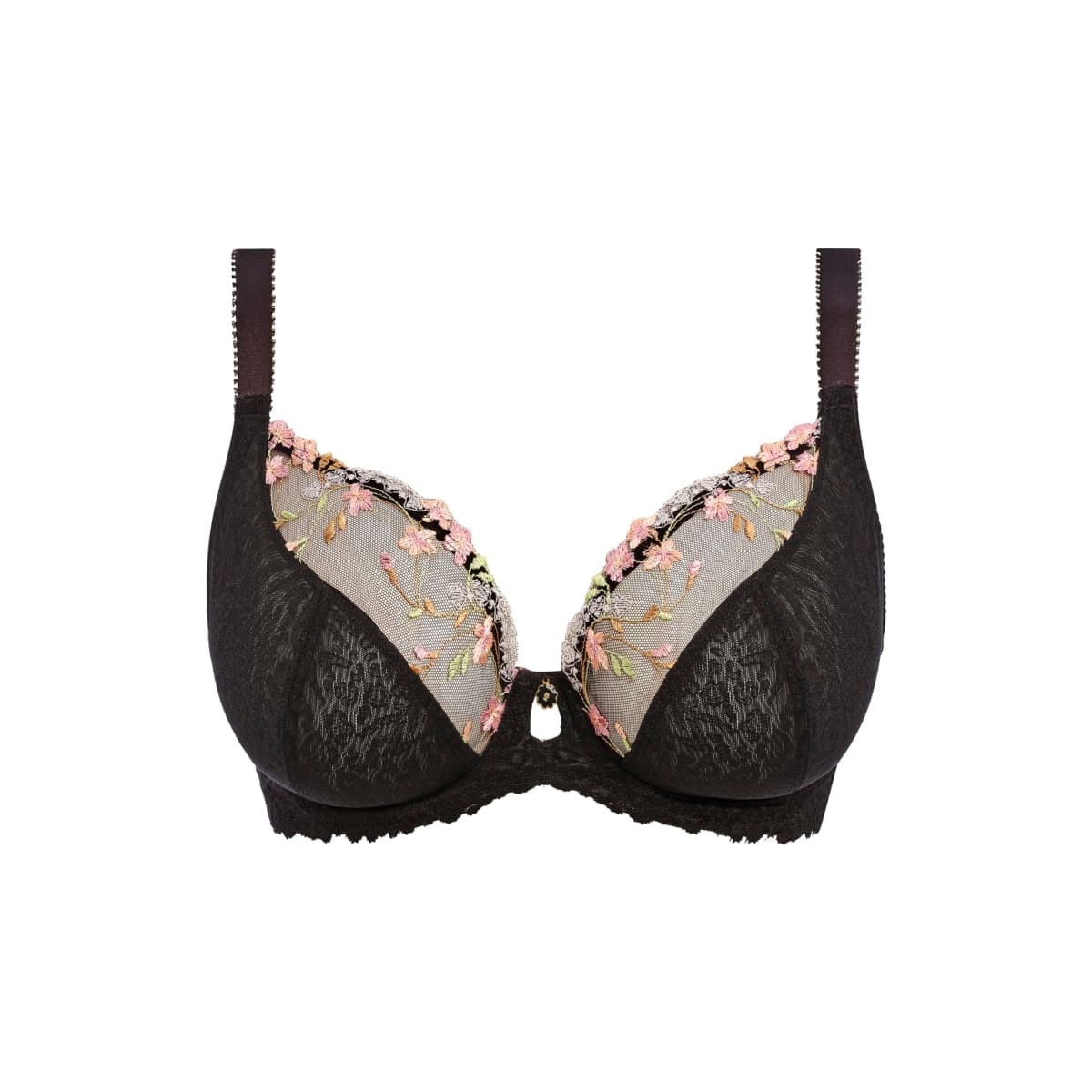 Freya Women's Love-Haze Underwire Plunge Bra, Black, 34G thumbnail 4