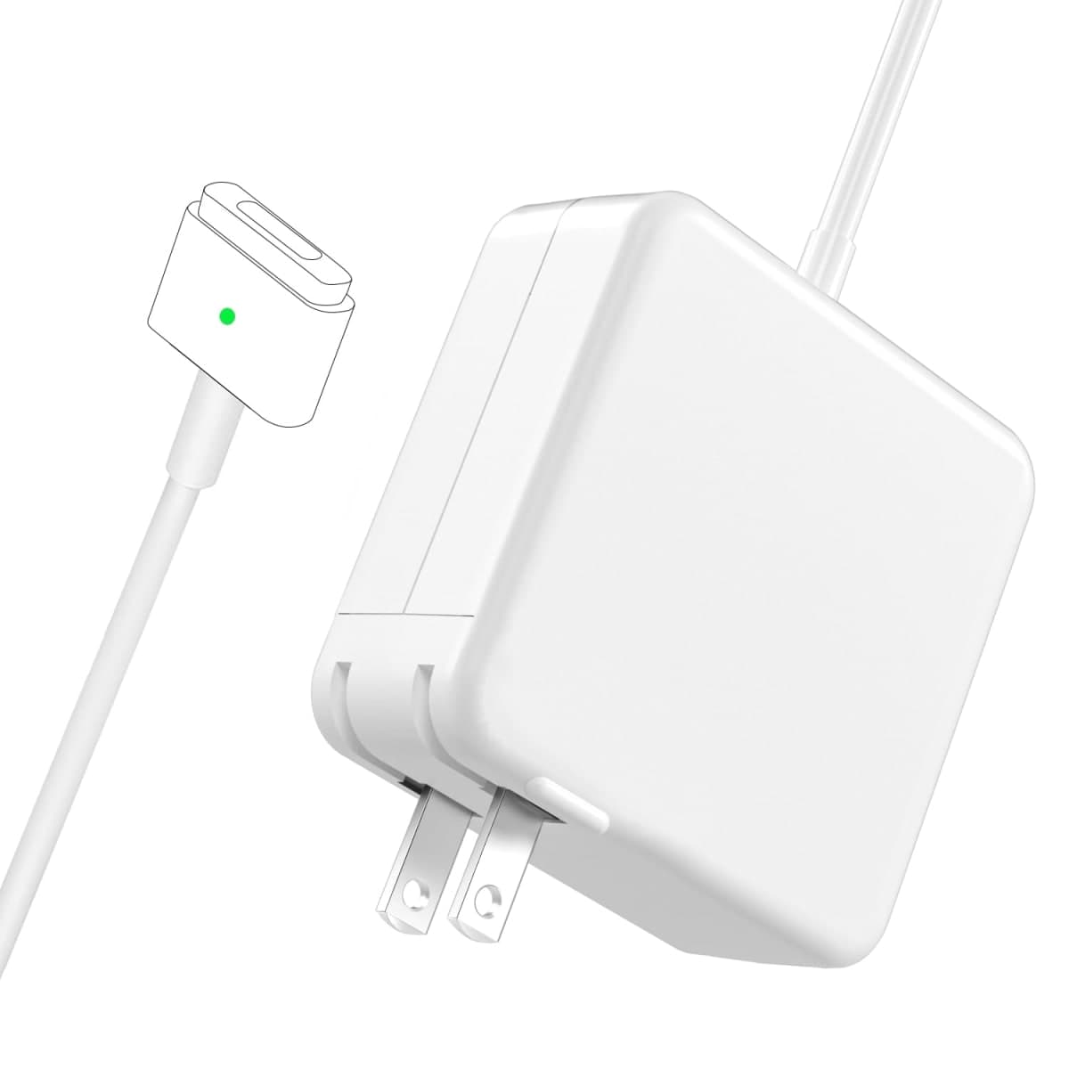 Mac Book Air Charger, 45W Magnetic Mag2 T-Tip Laptop Charger Suitable for Mac Book Air 11 inch and 13 inch After Mid 2012(Applicable to 2012-2017) — image 1