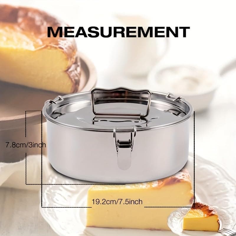 Stainless Steel Flan Mold, 63 Oz Flanera Baking Pan for Instant Pot 3 6 8 QT Flan Mold with Lid Silver Flanera Mold for Baking Oven Safe thumbnail 2