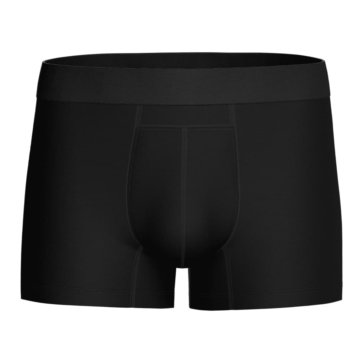 PROTECHDRY Washable & Reusable Cotton Underwear Boxer Brief with Front Absorbent Area for Urinary Incontinence, Black Large — image 1