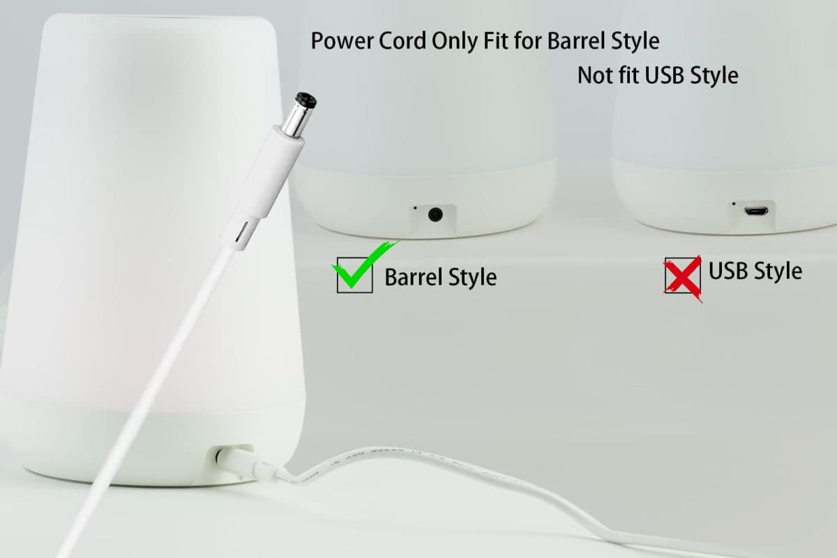 LEFXMOPHY Power Cord Replacement for Hatch Baby Rest Sound Machine Night Light, Barrel Style 5V 1A White AC Supply Adapter Cable 5ft thumbnail 2