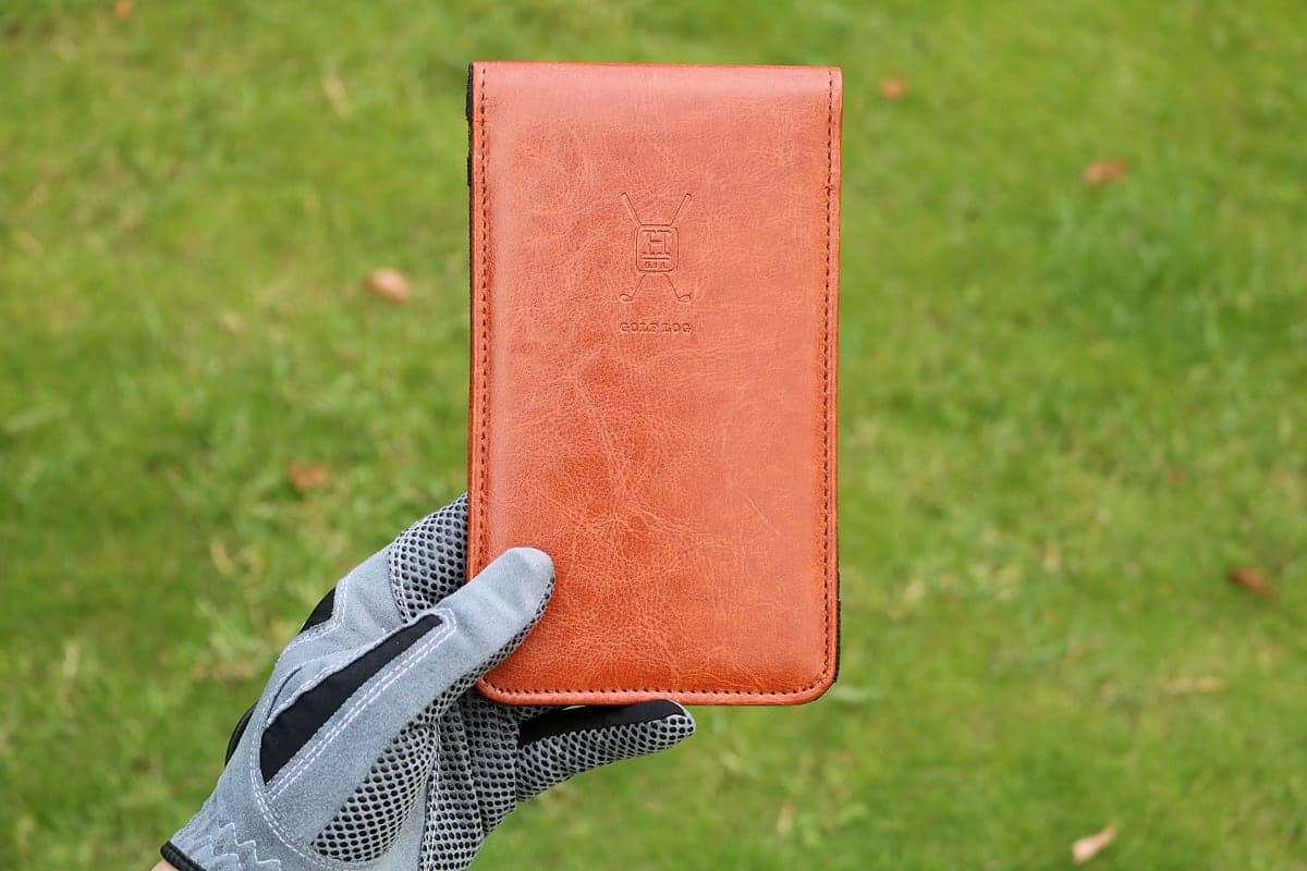 Handy Picks Leather Golf Scorecard Holder | Yardage Book Cover | Scorecard n Pencil Included | Brown thumbnail 5