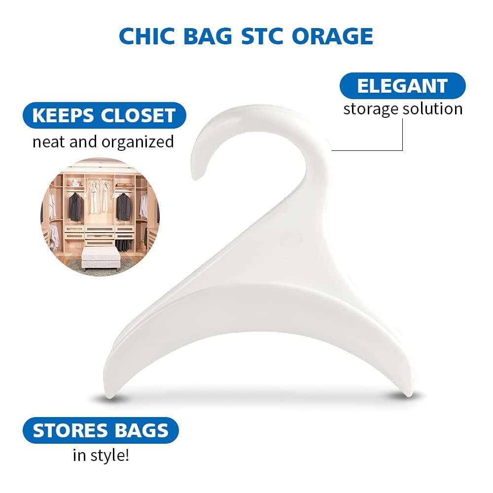 Purse Hanger Hook Bag Rack Holder - Handbag Hanger Organizer Storage - Over The Closet Rod Hanger for Storing and Organizing Purses | Backpacks |Satchels | Crossovers | Handbags | Tote（4 Pack） thumbnail 3