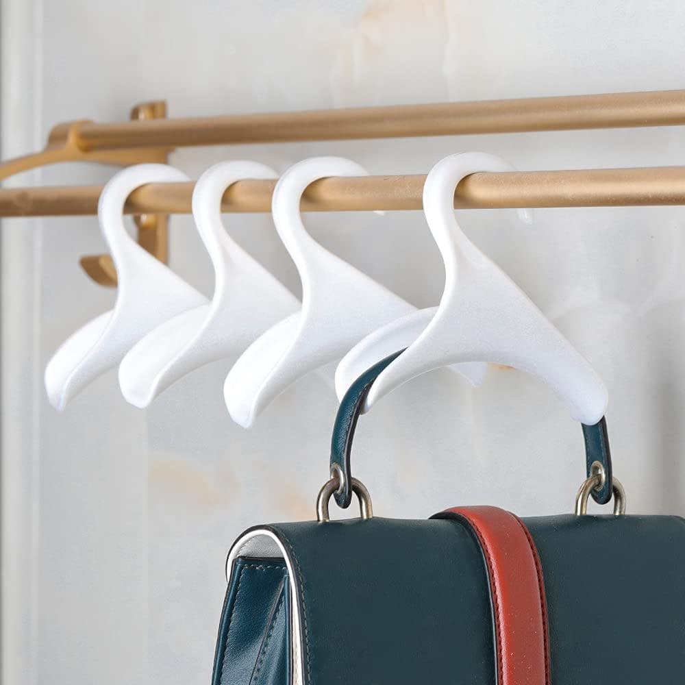 Purse Hanger Hook Bag Rack Holder - Handbag Hanger Organizer Storage - Over The Closet Rod Hanger for Storing and Organizing Purses | Backpacks |Satchels | Crossovers | Handbags | Tote（4 Pack） thumbnail 4