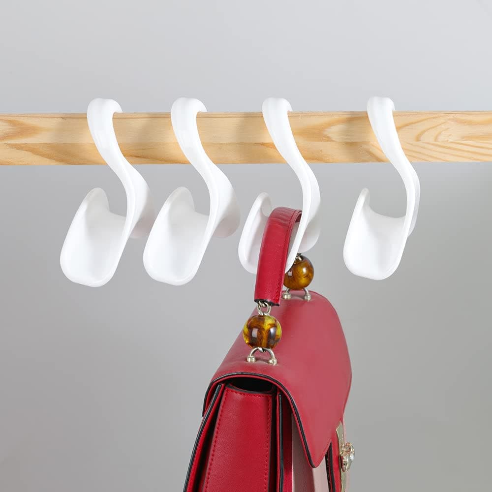 Purse Hanger Hook Bag Rack Holder - Handbag Hanger Organizer Storage - Over The Closet Rod Hanger for Storing and Organizing Purses | Backpacks |Satchels | Crossovers | Handbags | Tote（4 Pack） thumbnail 5