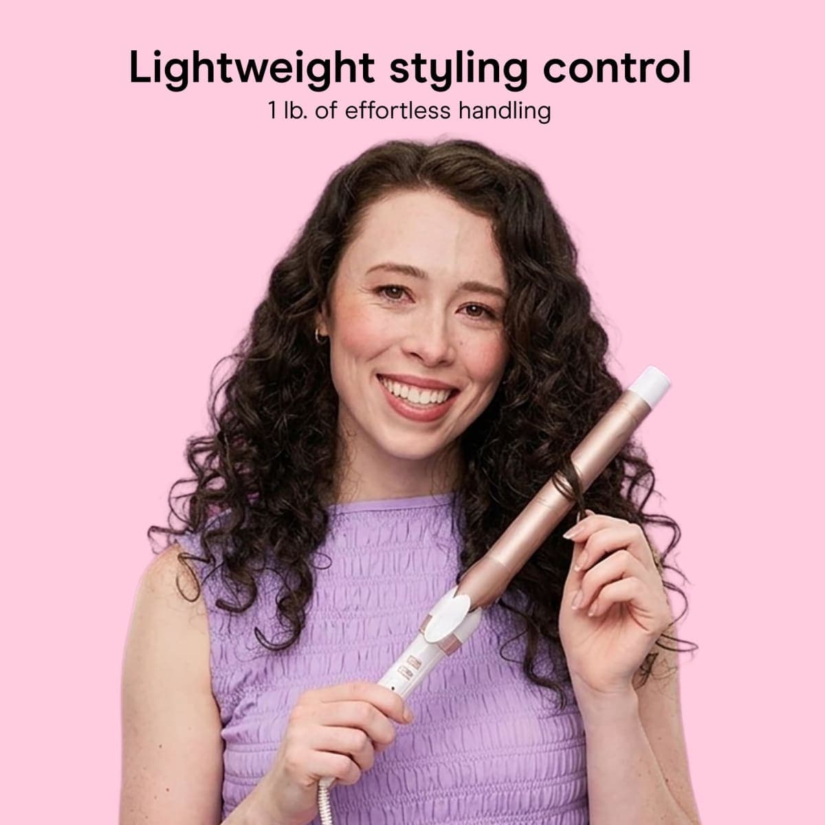 Conair Double Ceramic Long Barrel 1-Inch Curling Iron, 1.0" Barrel Produces Classic Curls – for use on Medium and Long Hair, Hair Curler thumbnail 5