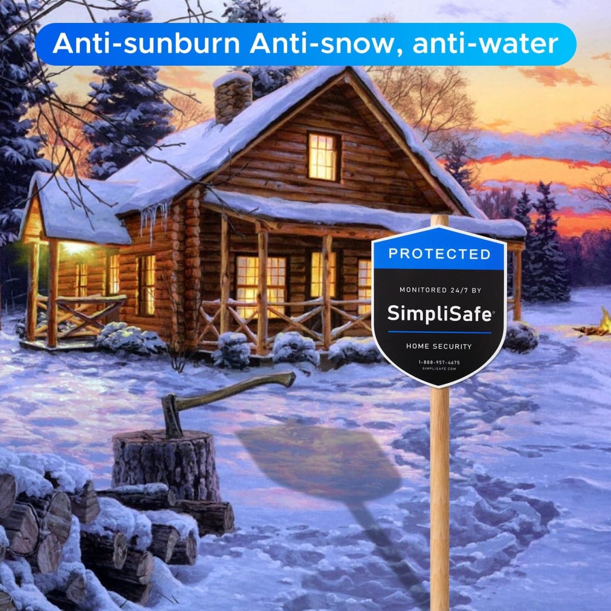FBORHAFY 6PCS Yard Sign Set, Black Plastic Simple No Trespassing Signs, 9*11in & 3*3.5in, Lawn & Entrance thumbnail 4