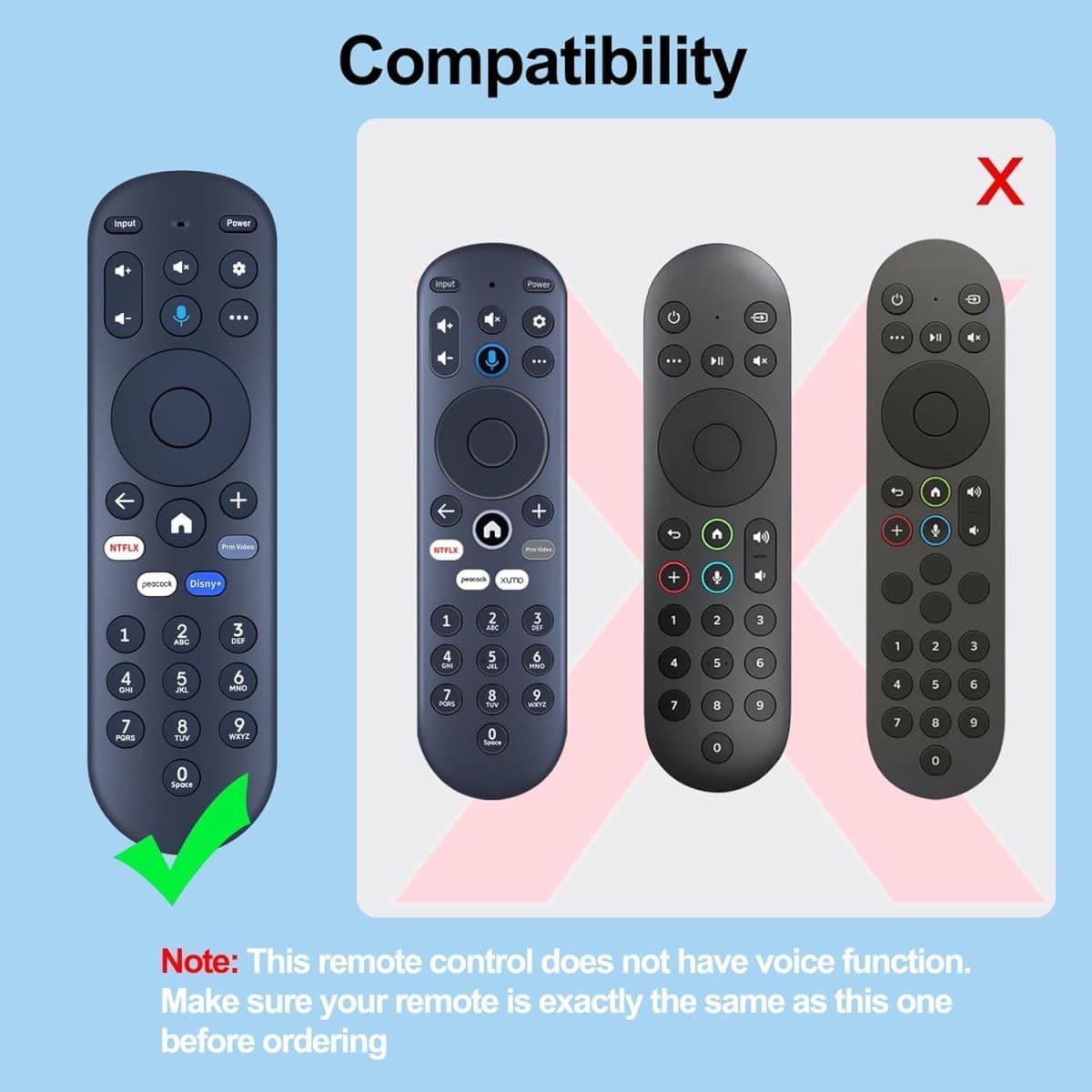 Replacement Remote Control for Pioneer ＆ Element Xumo TV, for Hisense X UHD LED XClass TV R34010BA00-00001, No Voice thumbnail 3