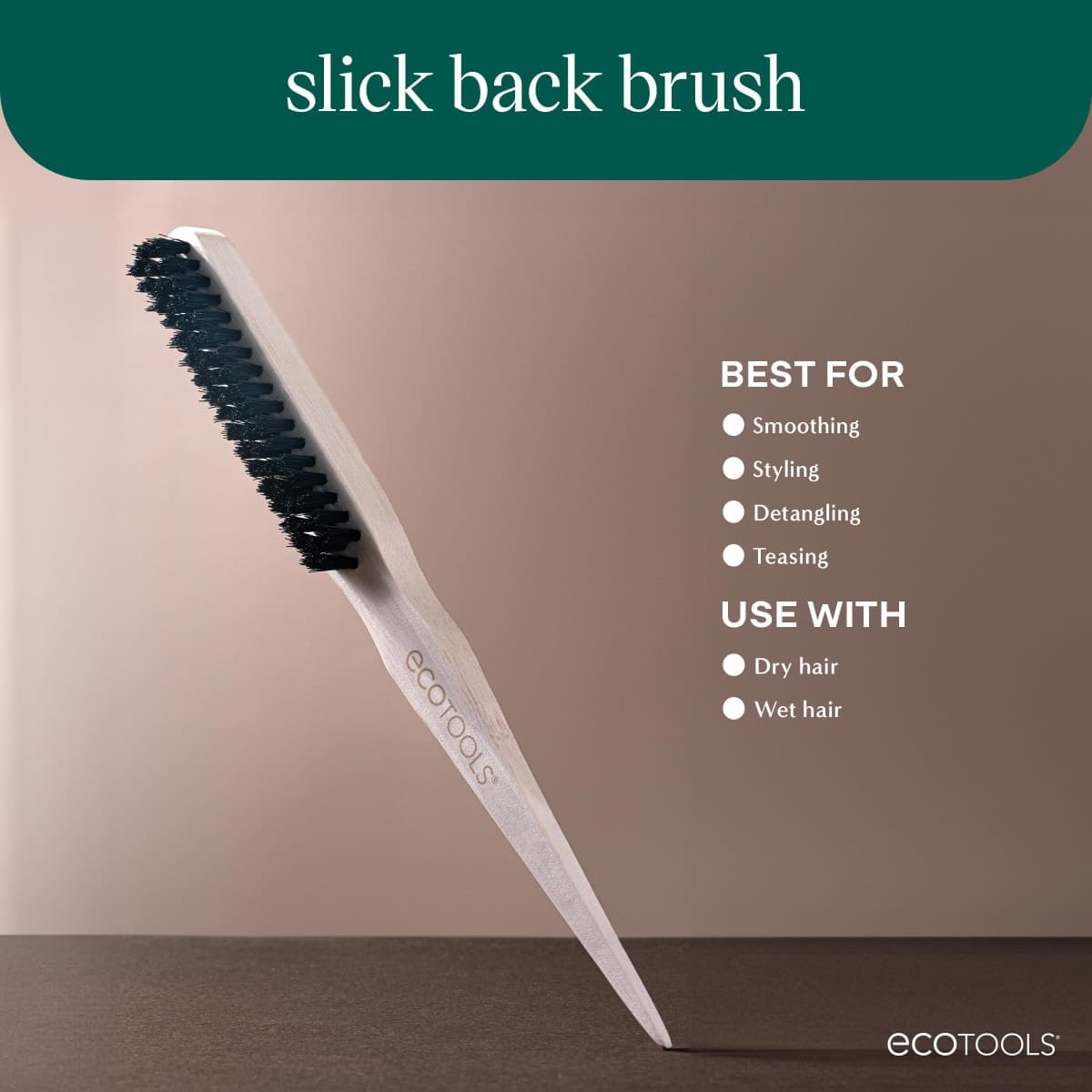 EcoTools Slick Back Hairbrush, 1 Count thumbnail 3