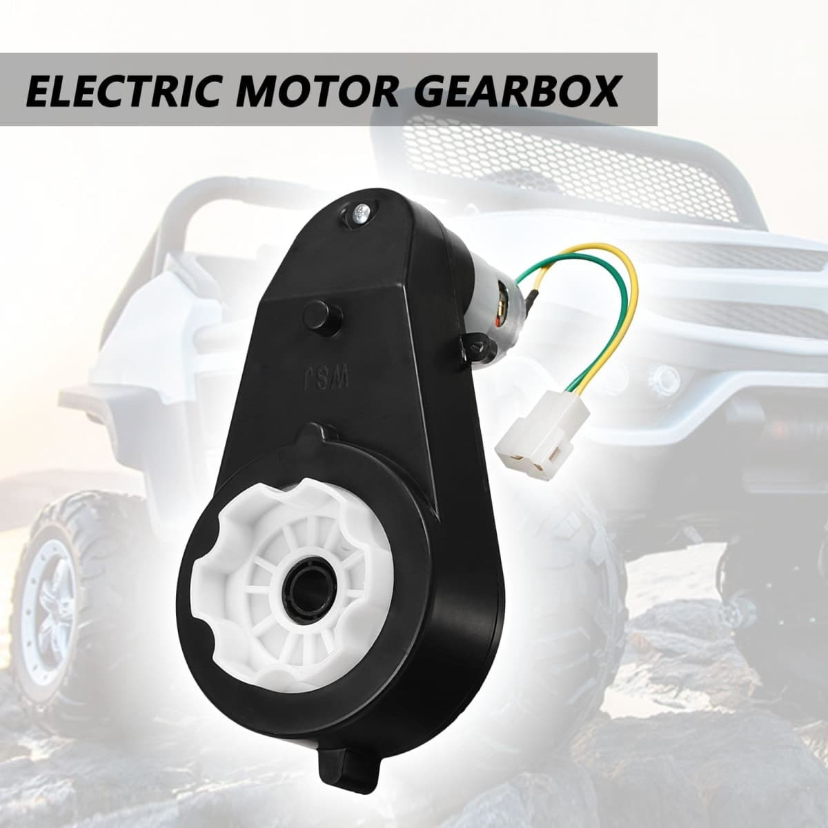 2Pcs 24V 40000RPM Gear Box for Kids Electric Ride On Toy Car,24V RS555 40000RPM Ride On Toy Car Conversion High Speed Drive Engine Motor Gearbox thumbnail 5