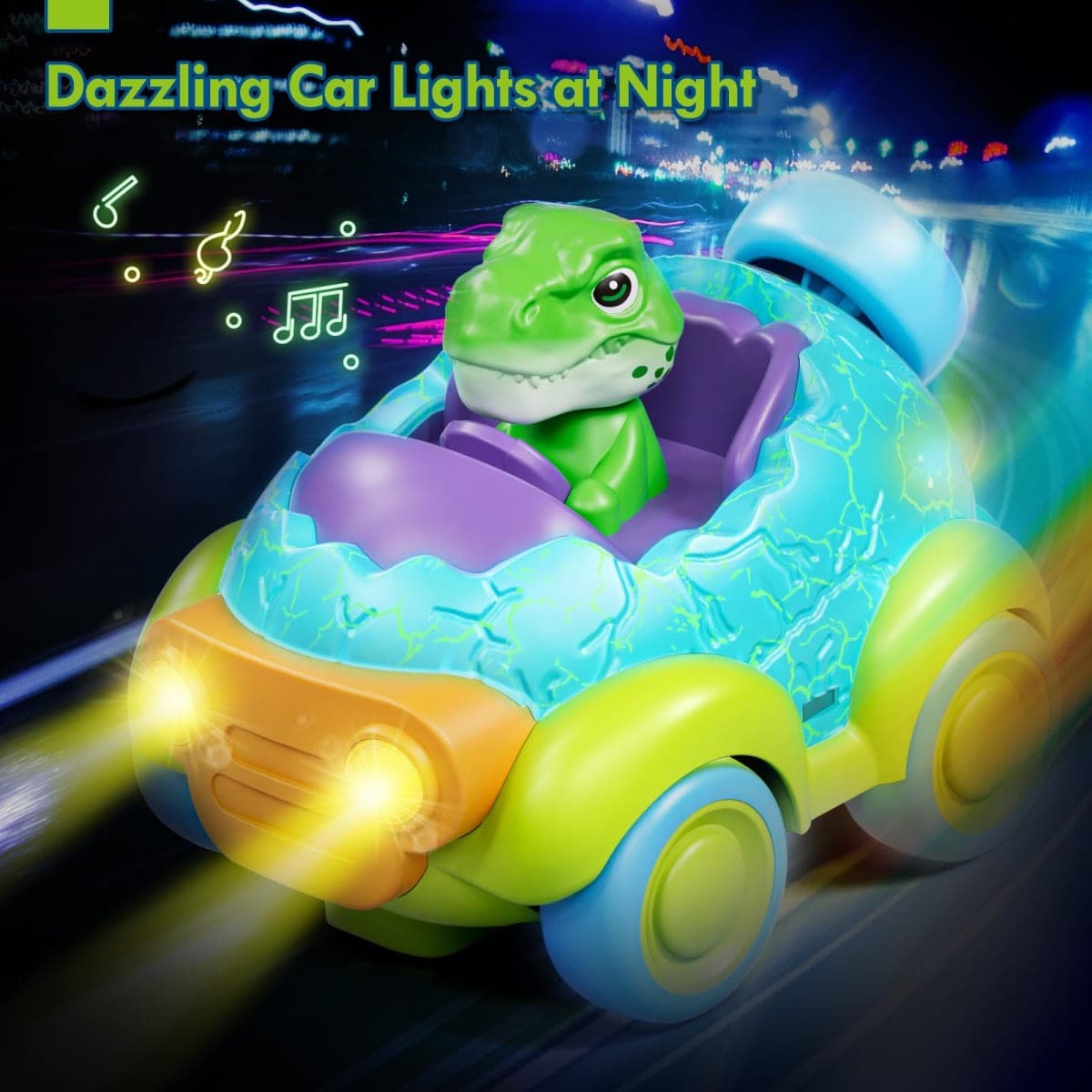 Lehoo Castle Remote Control Cars for Kids, Toddler Toys 2 Year Old, Rechargeable Dinosaur Toys for Toddlers with Lights & Music, 2 Year Old Boy Toys, Gift for 2 3 4 Year Old Boys thumbnail 5