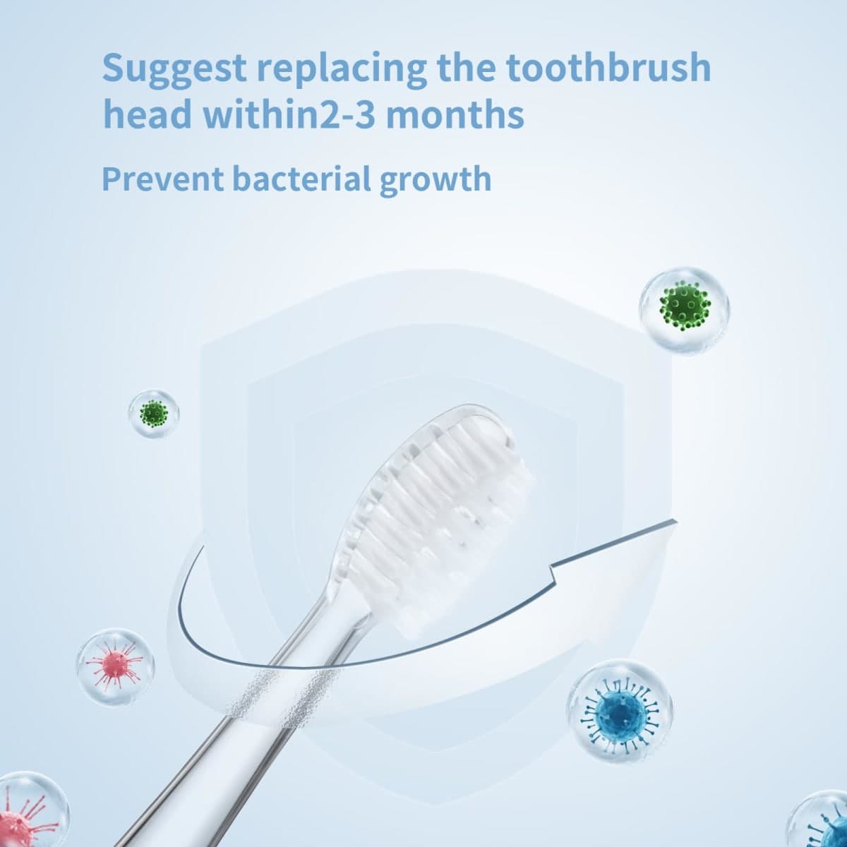 Baby/Kids Electric Toothbrush Replacement Heads Compatible with Seago SG-513/SG-977/EK6, Compatible with Brush-Baby WildOnes/KIDZSONIC, Compatible with Dada-Tech-BB1/977/K6,5PC (Over 3 Years) thumbnail 4
