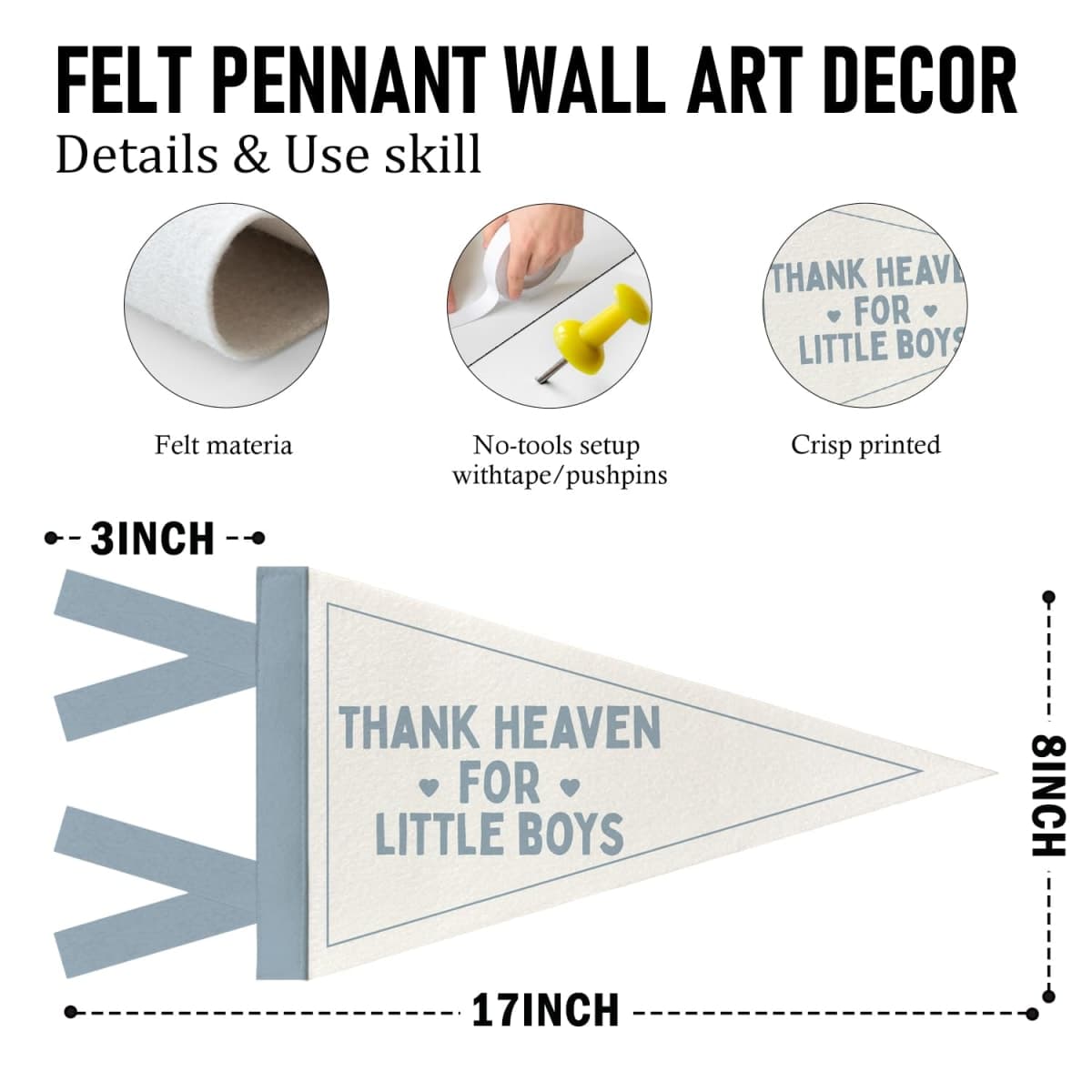 760lzx-sjmzq-littleboy Wall Decor Pennants & Banners thumbnail 2