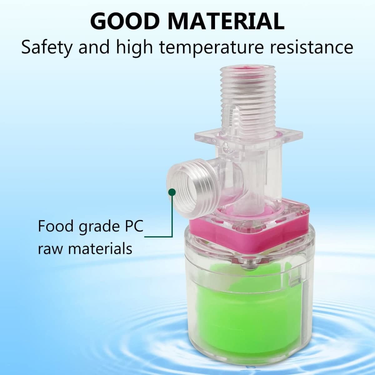 Water Float Valve with Water Level Control for Traditional Water Tank (1/2" to 1/4" Adapter Up Inlet) thumbnail 4