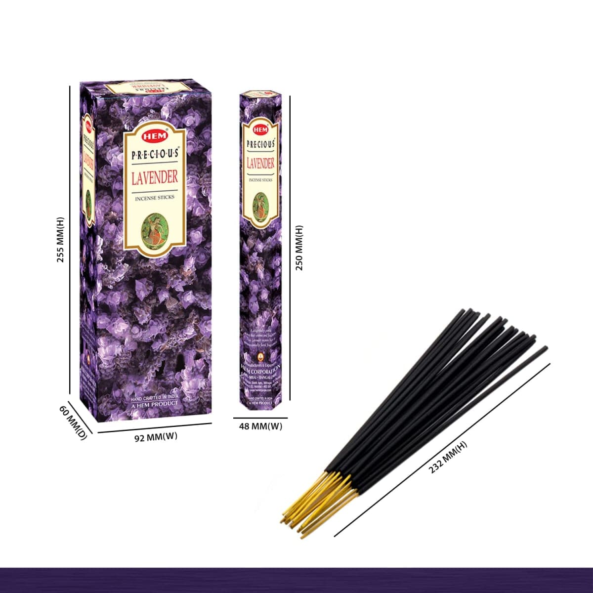 Hem Lavender Incense Sticks, 120 Count thumbnail 2