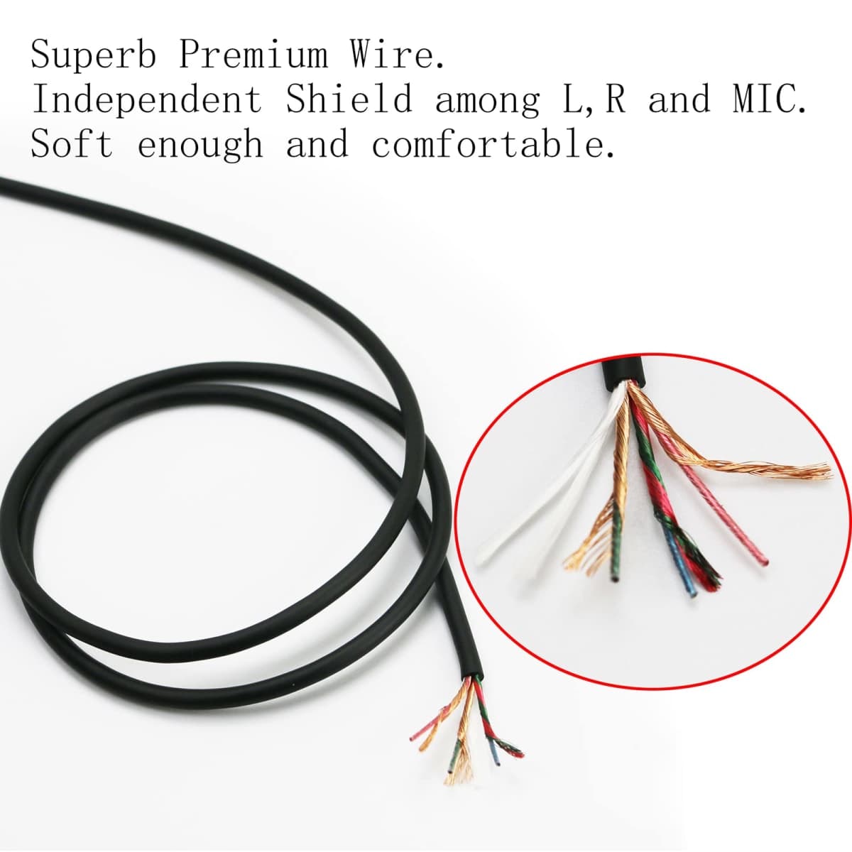 NewFantasia 2m/6.6ft Black 3.5mm 5-Pole Male Gaming Headset Audio Cable for SteelSeries Arctis Nova 1, 1P, 1X, 7, 7P, 7X, Pro thumbnail 4