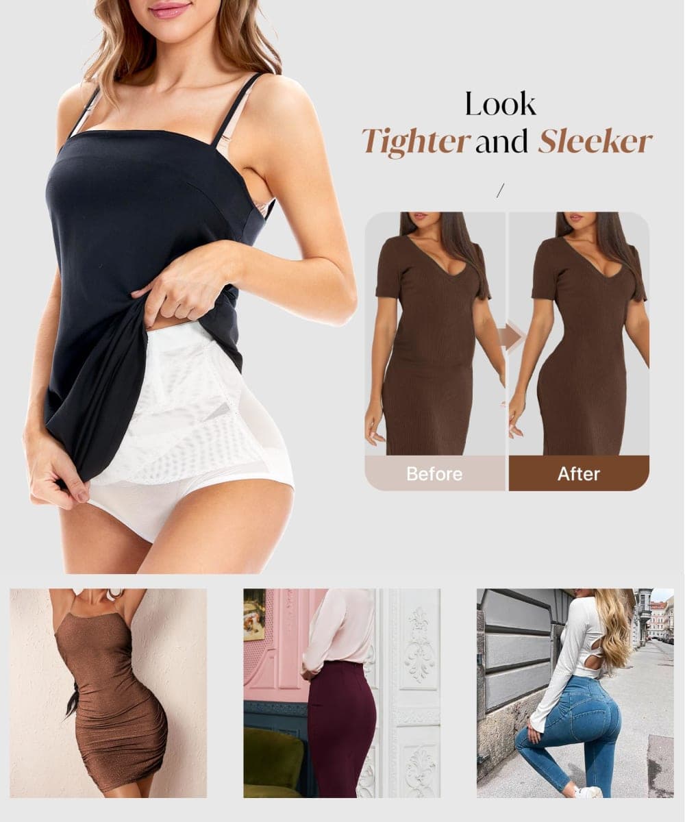 GYDEK Shapewear Panties for Women Tummy Control High Waisted Body Shaper Panty Black thumbnail 2
