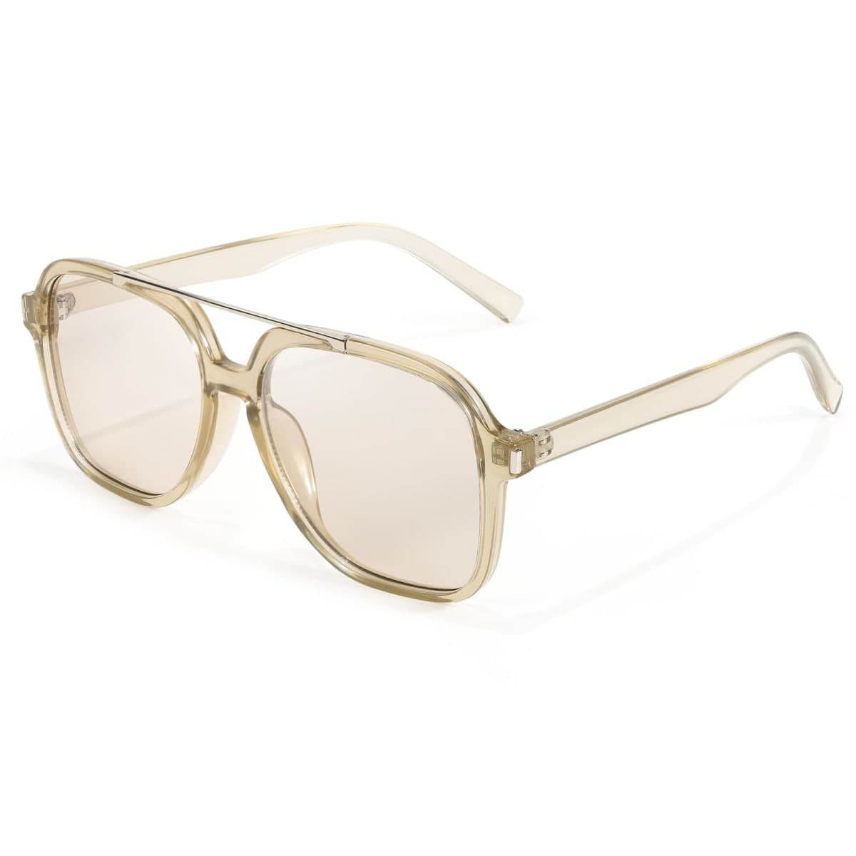 SODQW Oversized Aviator Sunglasses for Women UV400 Designer Shades for Driving Traveling Trendy 2026, 04-brown/Light Brown, Medium — image 1