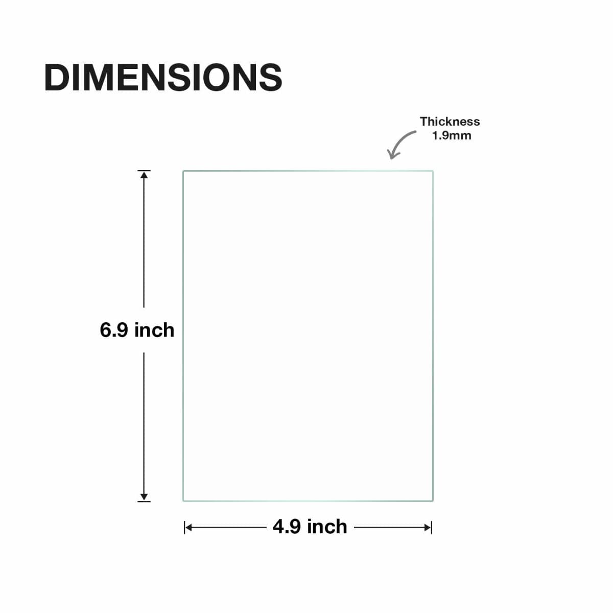 Egofine 5x7 Heat-Strengthened Glass Replacement 2 Pack, for 5 by 7 Photo Frame thumbnail 2