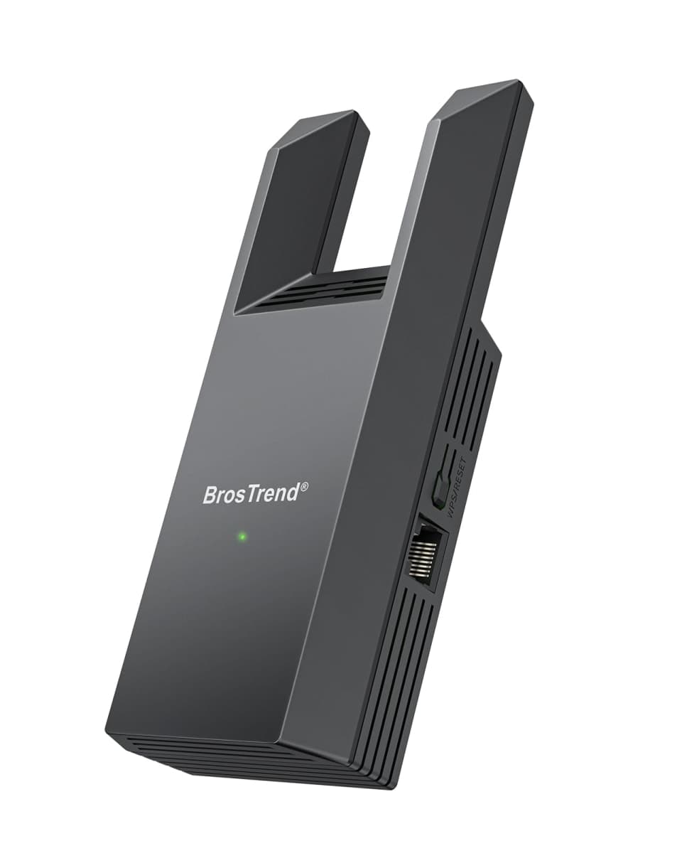BrosTrend AC1200 WiFi to Ethernet Adapter with Gigabit Port, Universal Wireless Ethernet Adapter Convert LAN to WiFi Dual Band Wireless Bridge for Printer, Smart TV, Game Consoles, Xbox, Starlink etc. — image 1