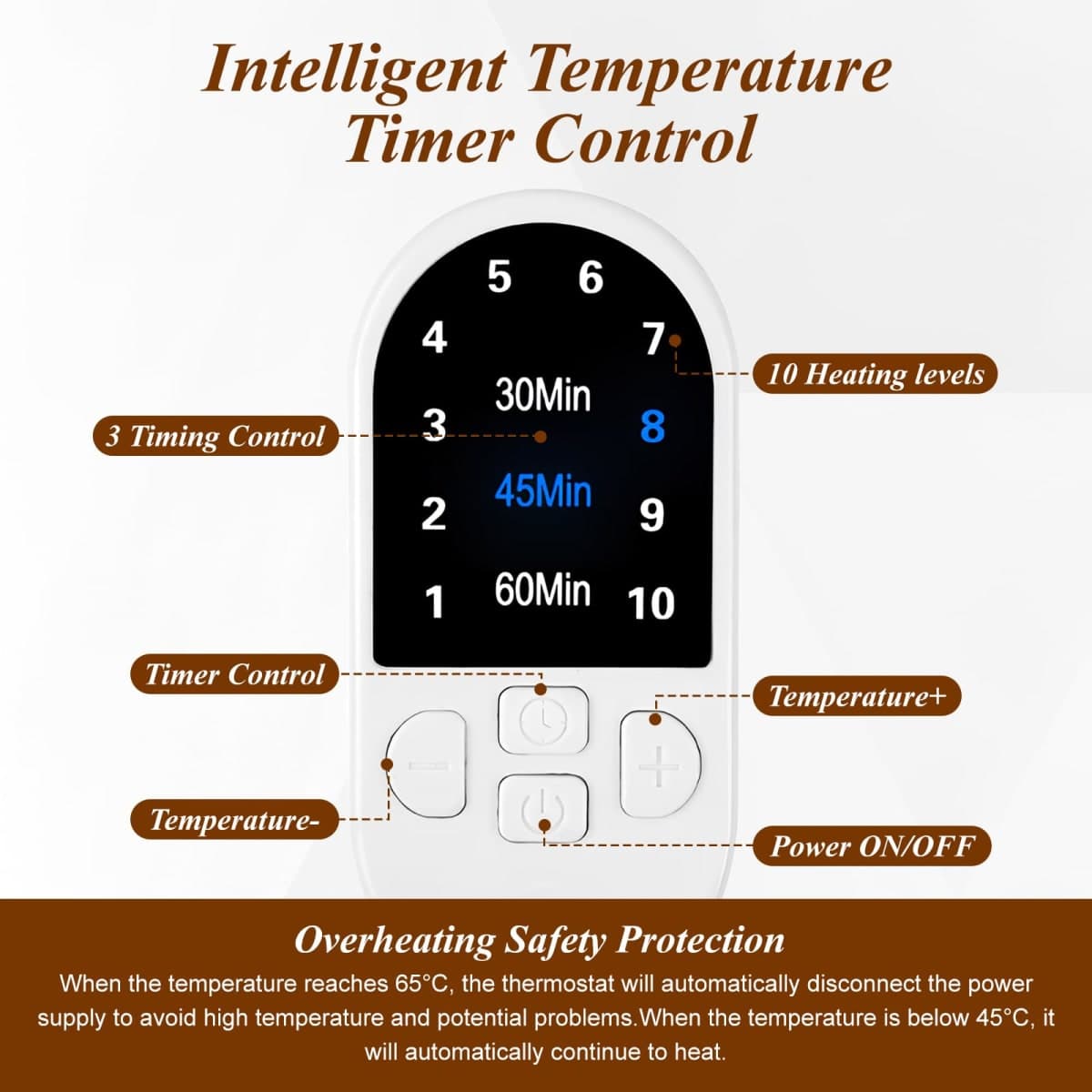 Heated Cap for Deep Conditioning: Upgraded Extra Large 10-Level Fast Heating 3 Time Settings Hair Steamer Cap for Natural Black Hair Portable Thermal Steam Cap for Home Hair Treatment - Deep Black thumbnail 4