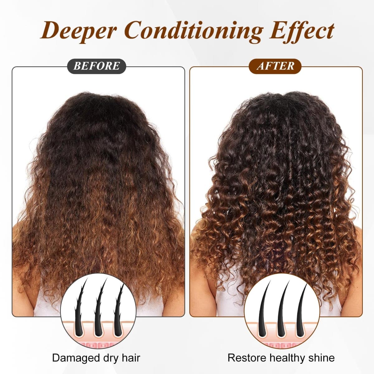 Heated Cap for Deep Conditioning: Upgraded Extra Large 10-Level Fast Heating 3 Time Settings Hair Steamer Cap for Natural Black Hair Portable Thermal Steam Cap for Home Hair Treatment - Deep Black thumbnail 5