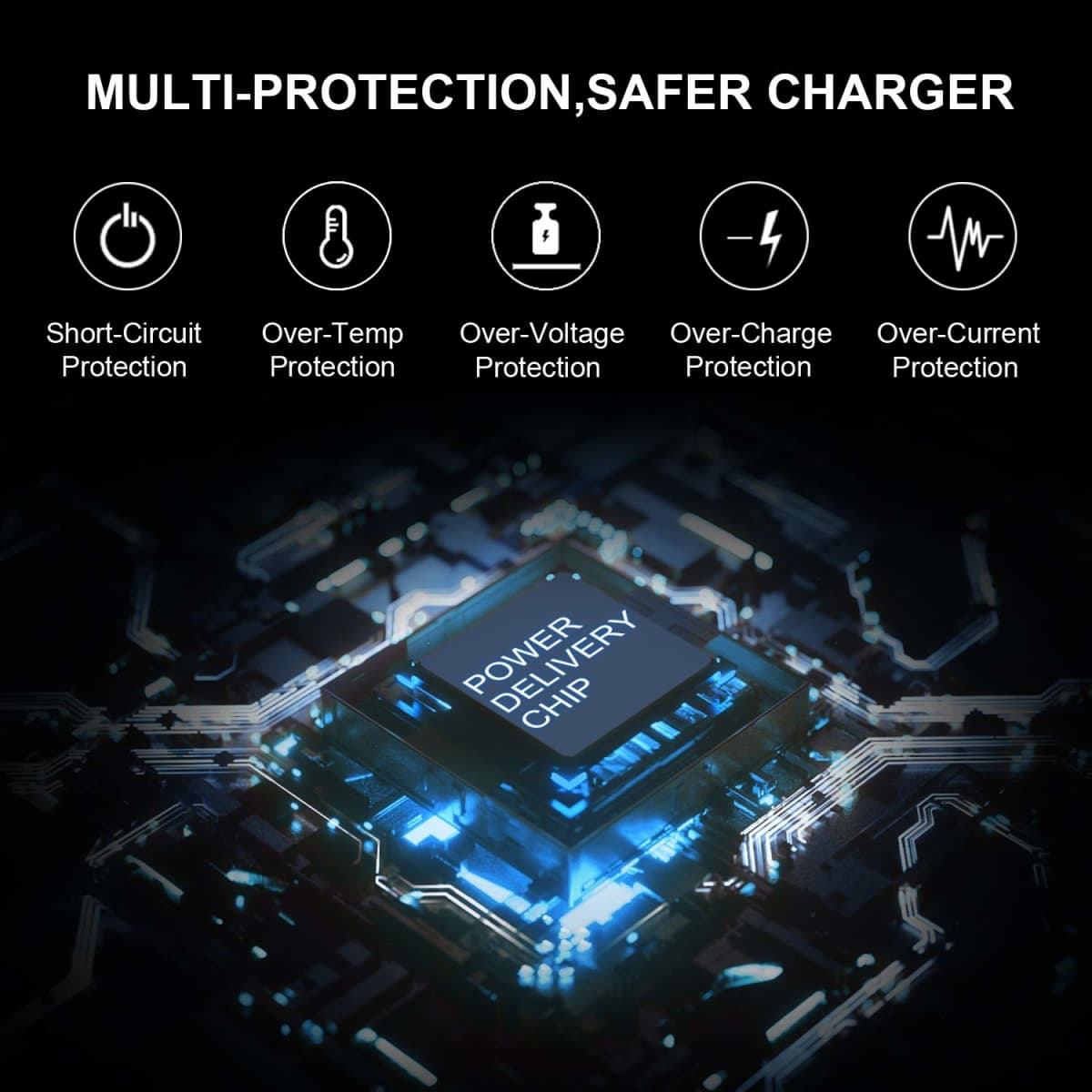 Charger Compatible with HP Laptop Computer 65W 45W Smart Blue Tip thumbnail 3