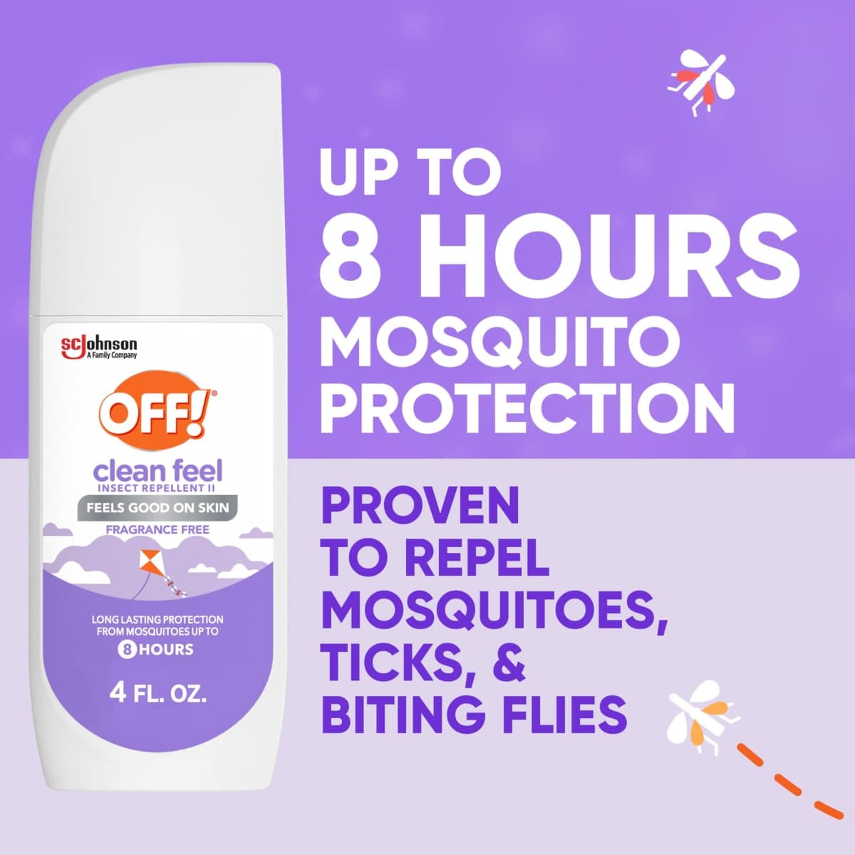 OFF! Clean Feel Insect Repellent Spritz with 20% Picaridin, Bug Spray with Long Lasting DEET-Free Protection from Mosquitoes and Ticks, Feels Good on Skin, 4 oz thumbnail 2