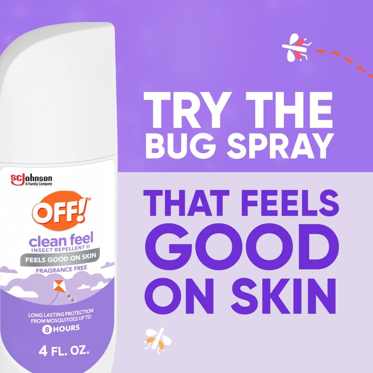 OFF! Clean Feel Insect Repellent Spritz with 20% Picaridin, Bug Spray with Long Lasting DEET-Free Protection from Mosquitoes and Ticks, Feels Good on Skin, 4 oz thumbnail 5