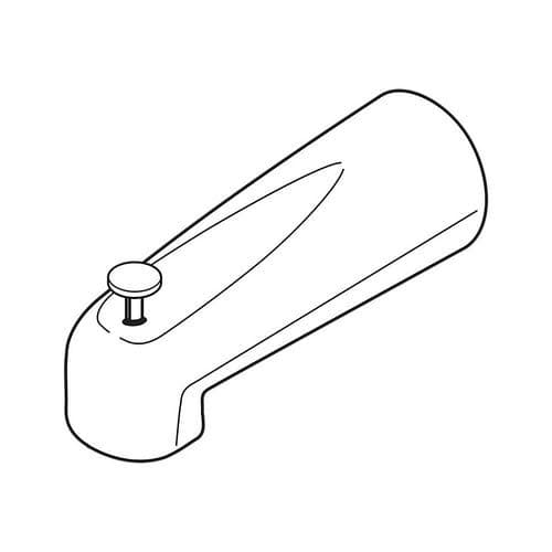 Delta Faucet RP36497 Tub Spout for Pull-Up Long Diverter, Chrome thumbnail 2